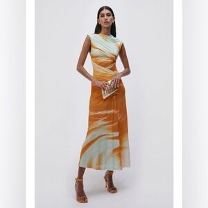 Simkhai Acacia Marble Print Maxi Dress -Size XS